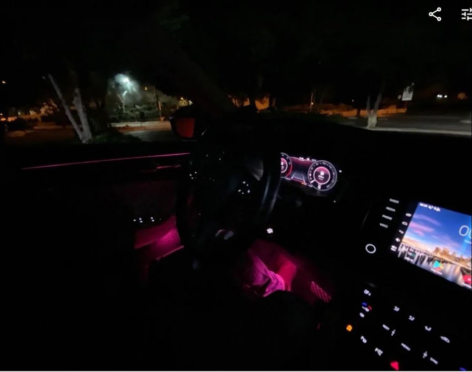 For cars with LED+ Ambient lighting - foorwell lighting that matches ...