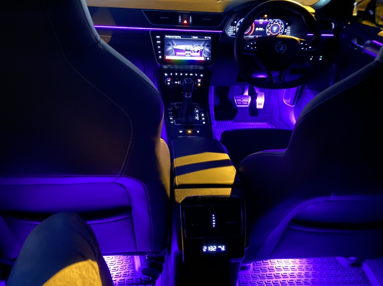 OEM ambient lighting retrofit Skoda Superb Mk III (2015 2023