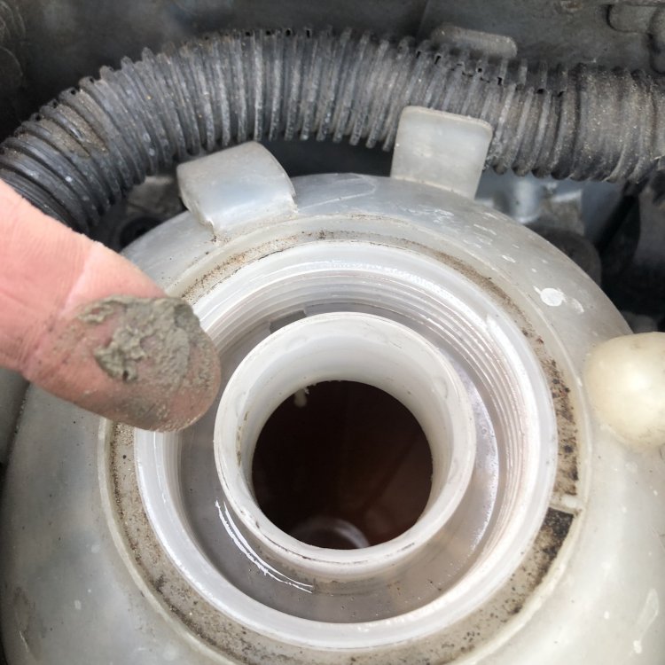 Sludge in expansion tank losing coolant very slowly ? EGR cooler