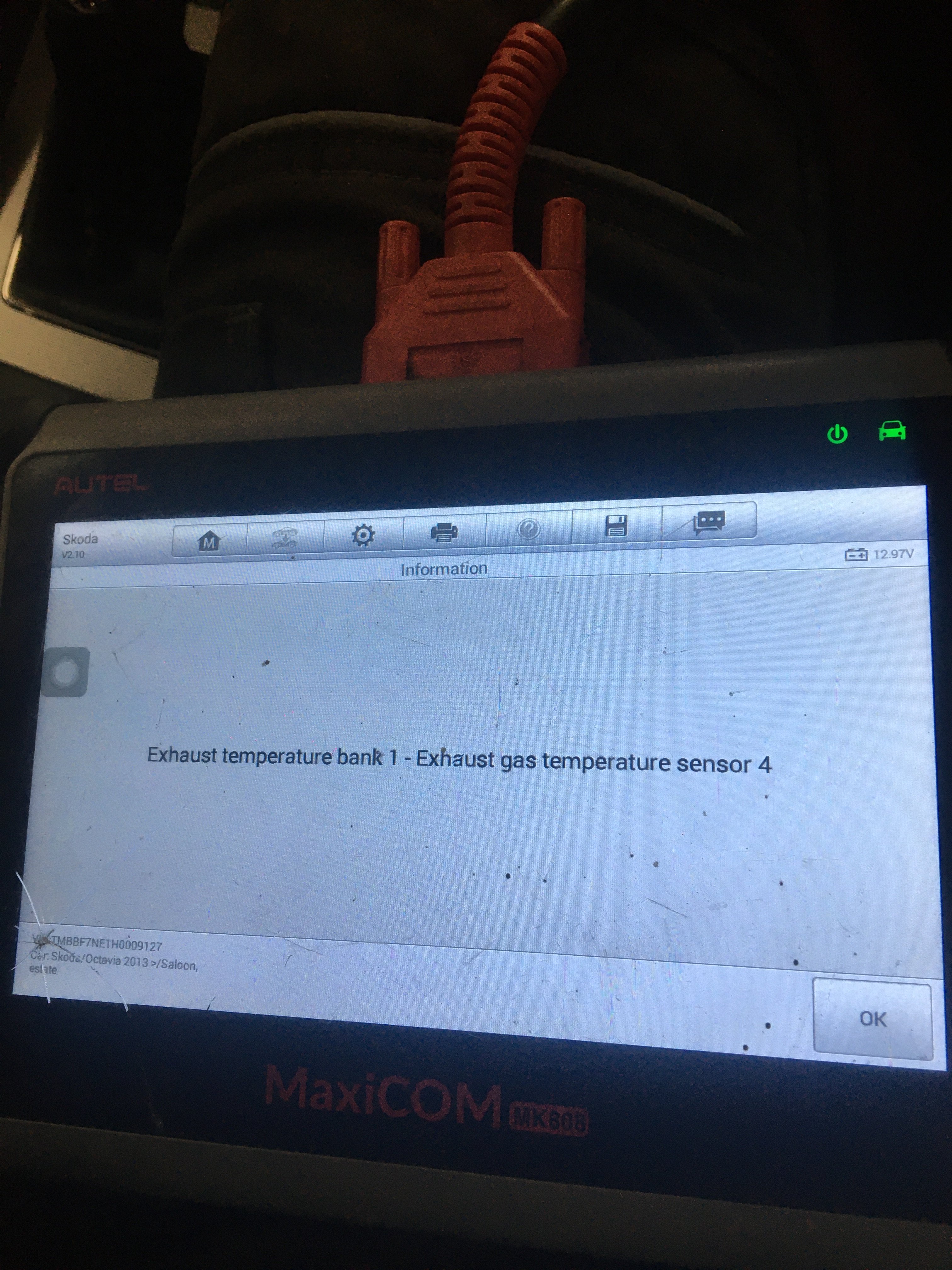 Exhaust temperature sensor fault Diagnostics & VCDS BRISKODA