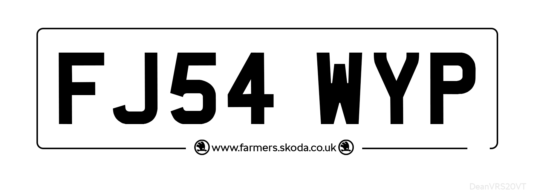 Farmers Skoda, Leicester, number plates Skoda Octavia Mk I (19962004) BRISKODA