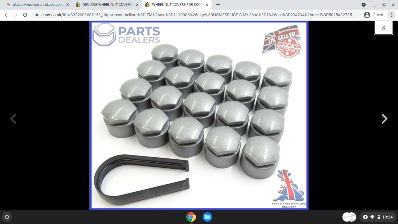 Locking wheel nuts Skoda Superb Mk III (2015 2023) BRISKODA