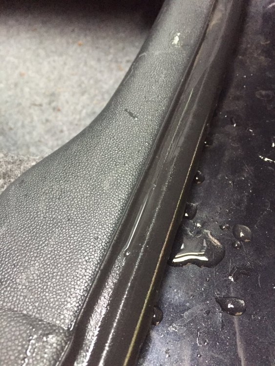 Rear passenger door seal, leaking in.