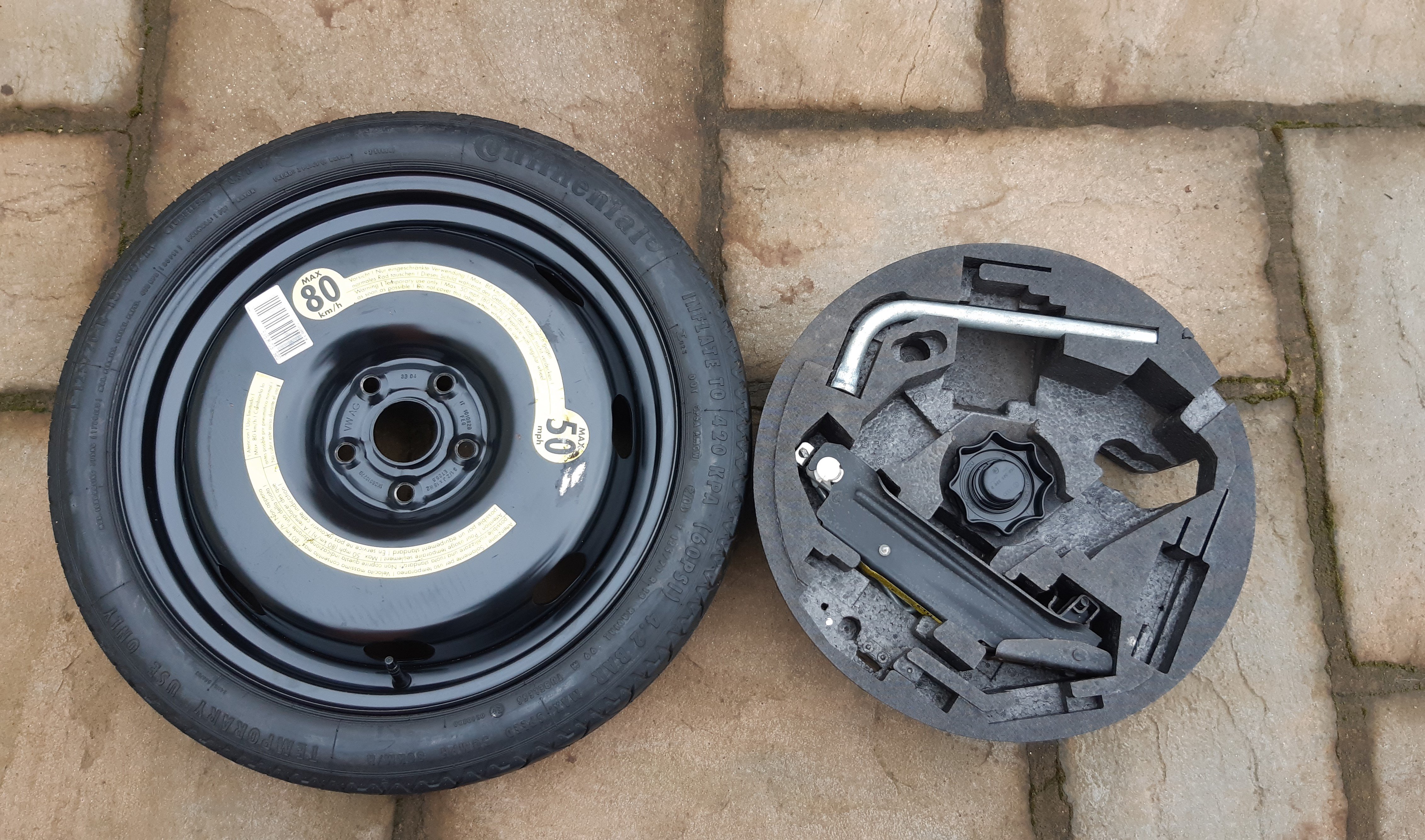 18" VRS space saver spare wheel and jack *SOLD*