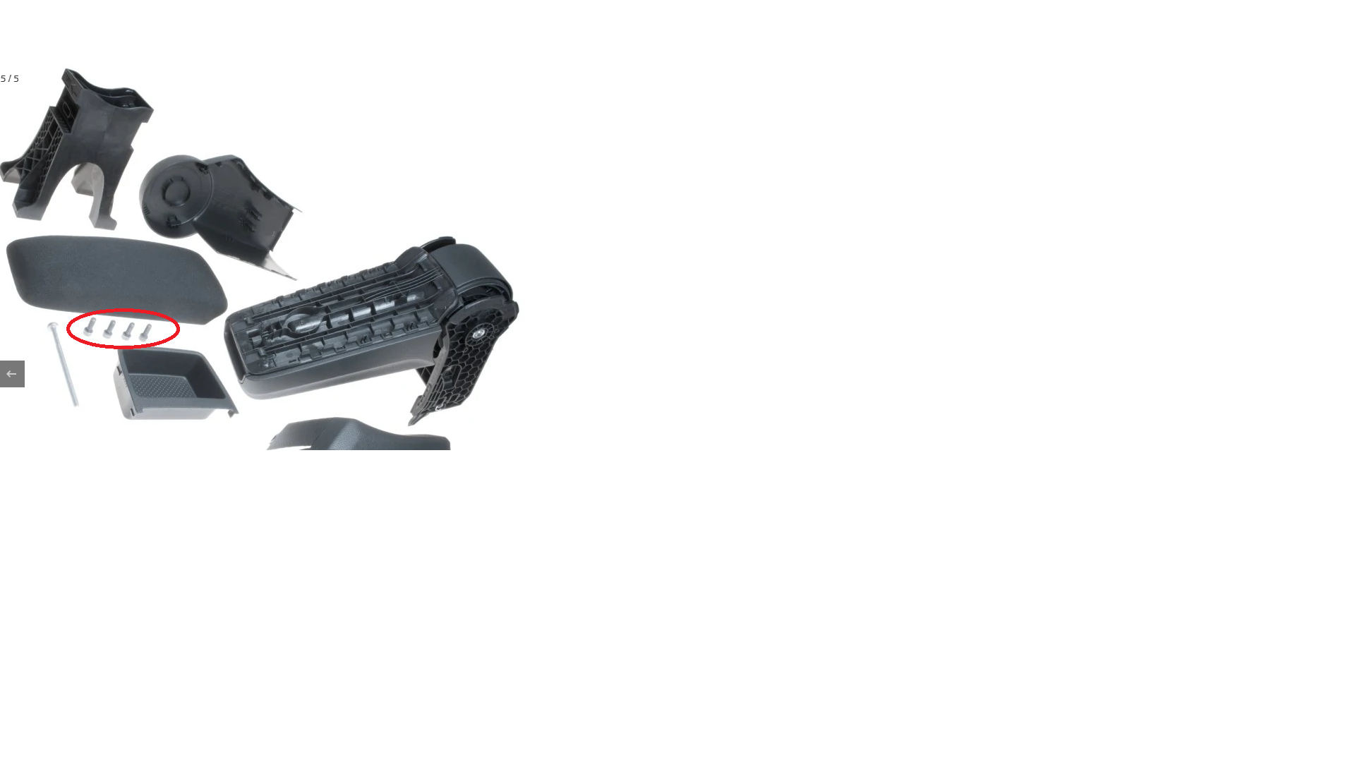 Armrest screws type