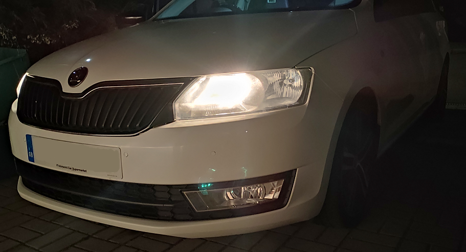Headlight Bulb Upgrade from Yellow to White