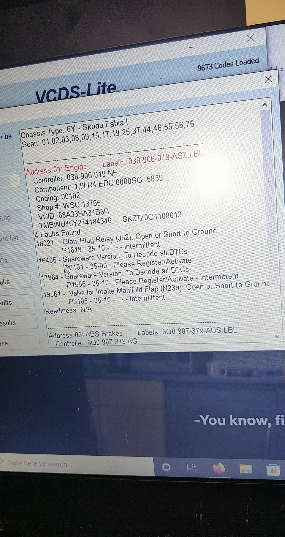 Injector Deviation Readings way off Skoda Fabia Mk I (19992007