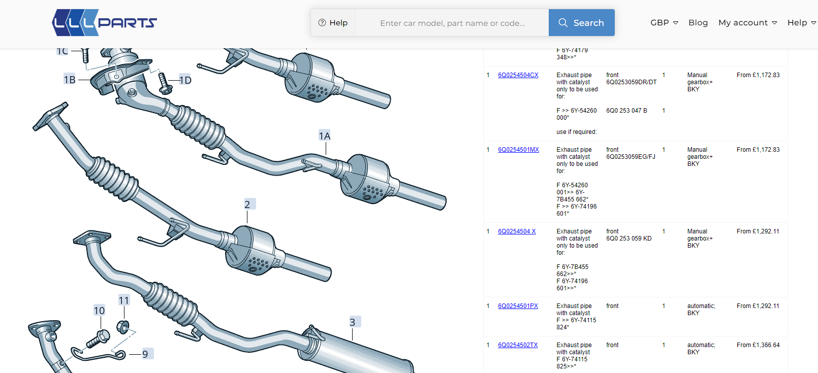 Skoda fabia catalytic converter Skoda Fabia Mk I (19992007) BRISKODA