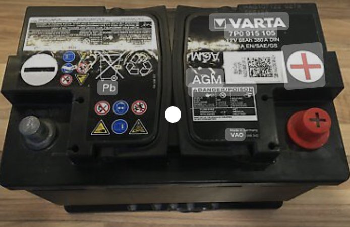 AGM Varta Batterie 12V 68Ah 7P0 915 105