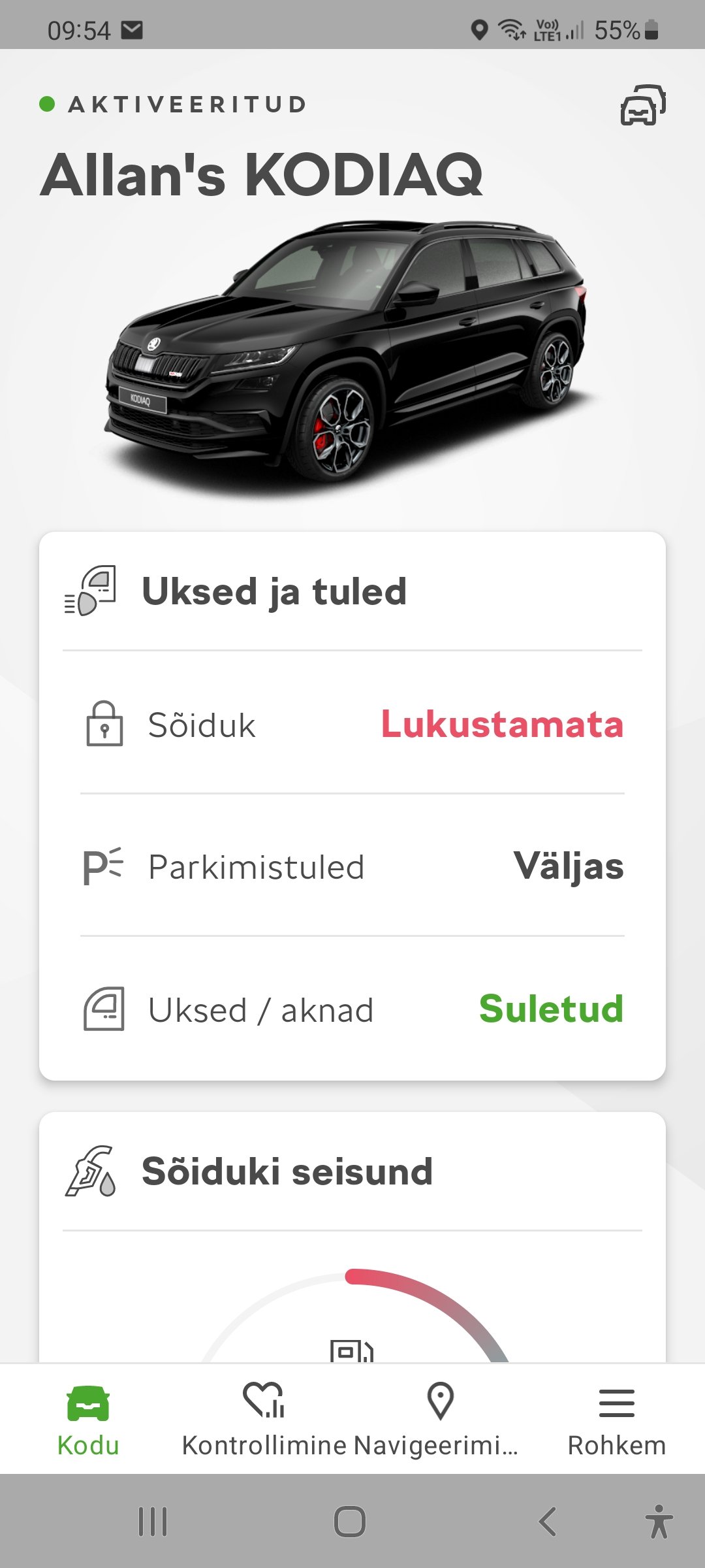MySkoda app locking status usually wrong trying to see how many affected? Skoda Kodiaq MK1