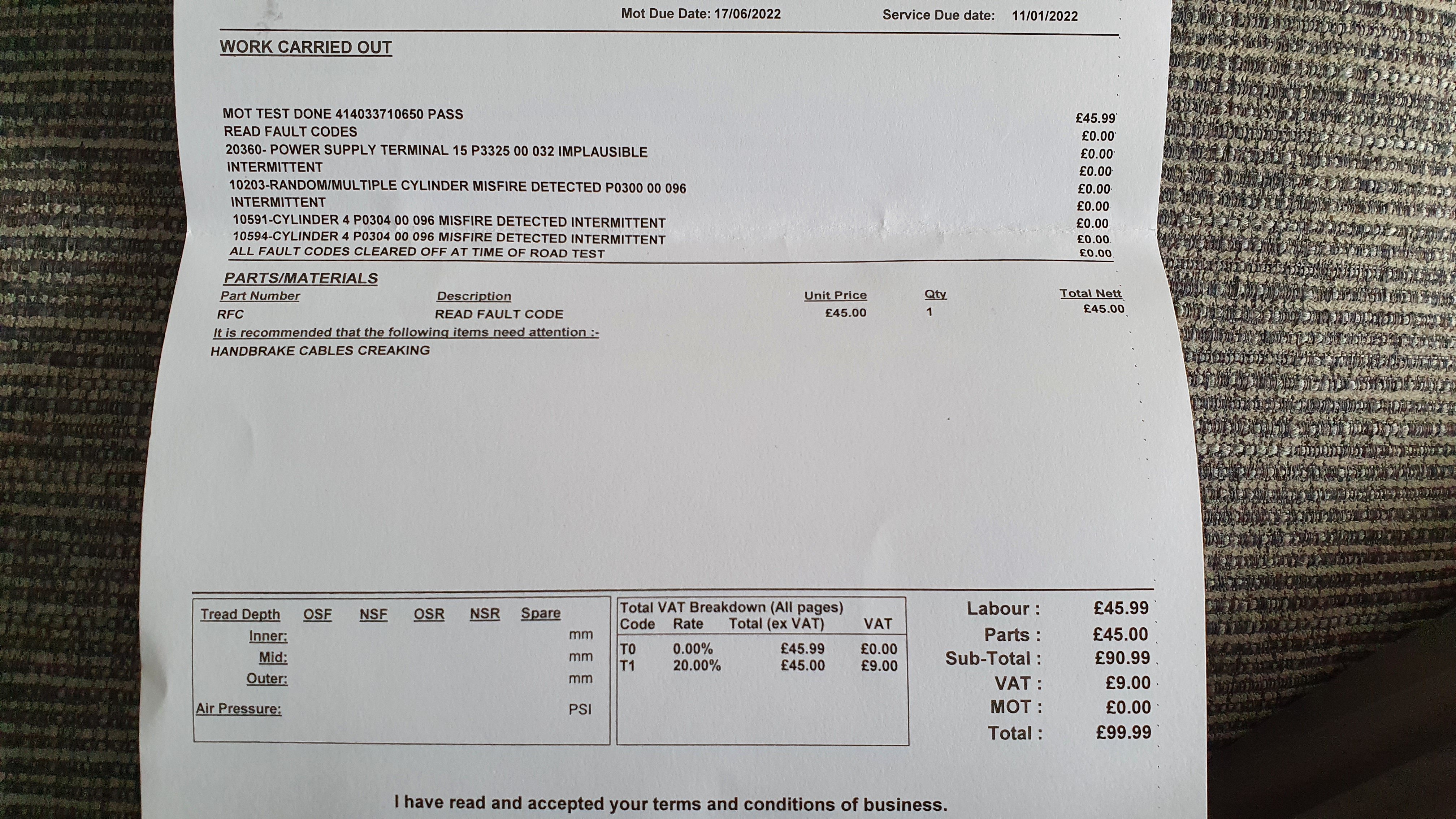 Juddering when parked and when accelerating Skoda Octavia Mk III