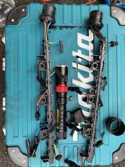 Old and new injector looms side by side