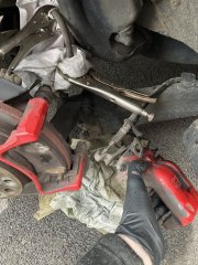 Caliper removed