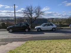 Alongside my previous car