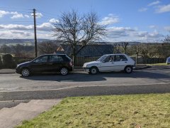 Alongside my previous car