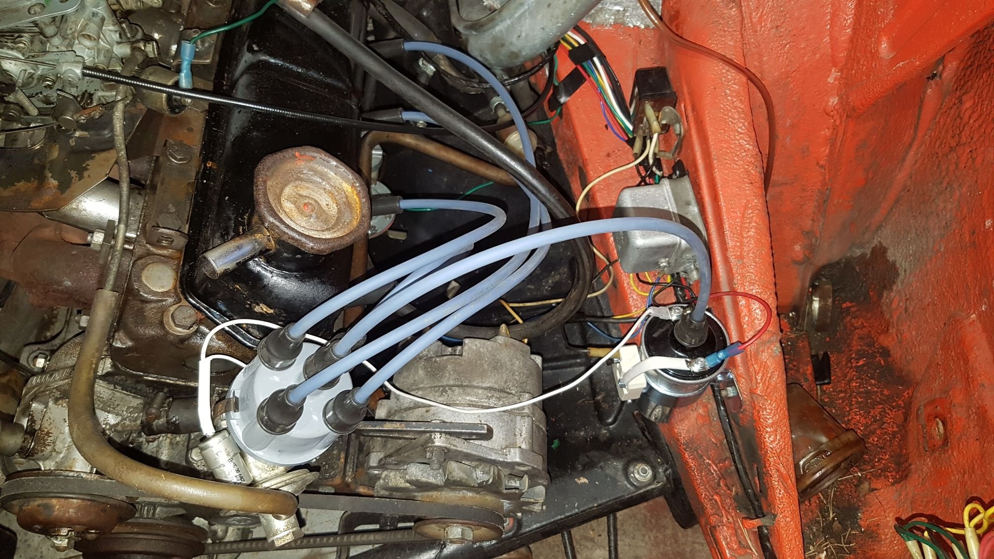 Weak spark from ignition coil. (Estelle 105/120) RWD Skodas and