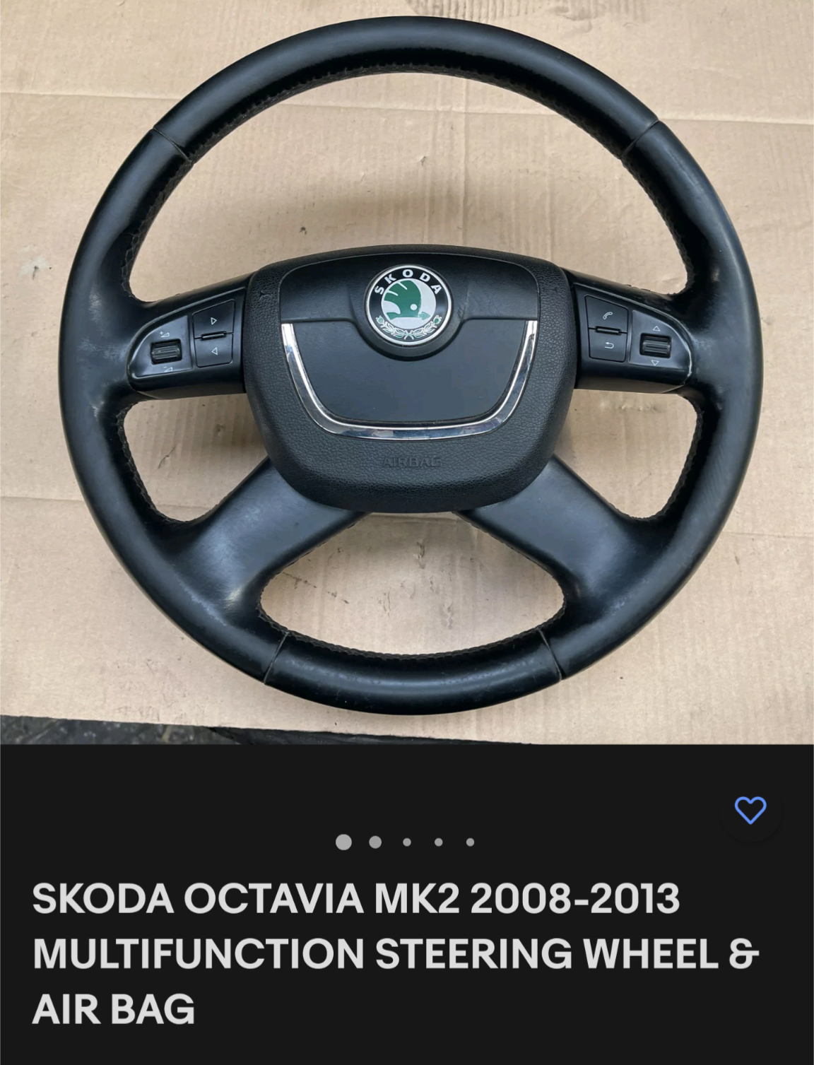 Skoda octavia on sale mk2 steering wheel
