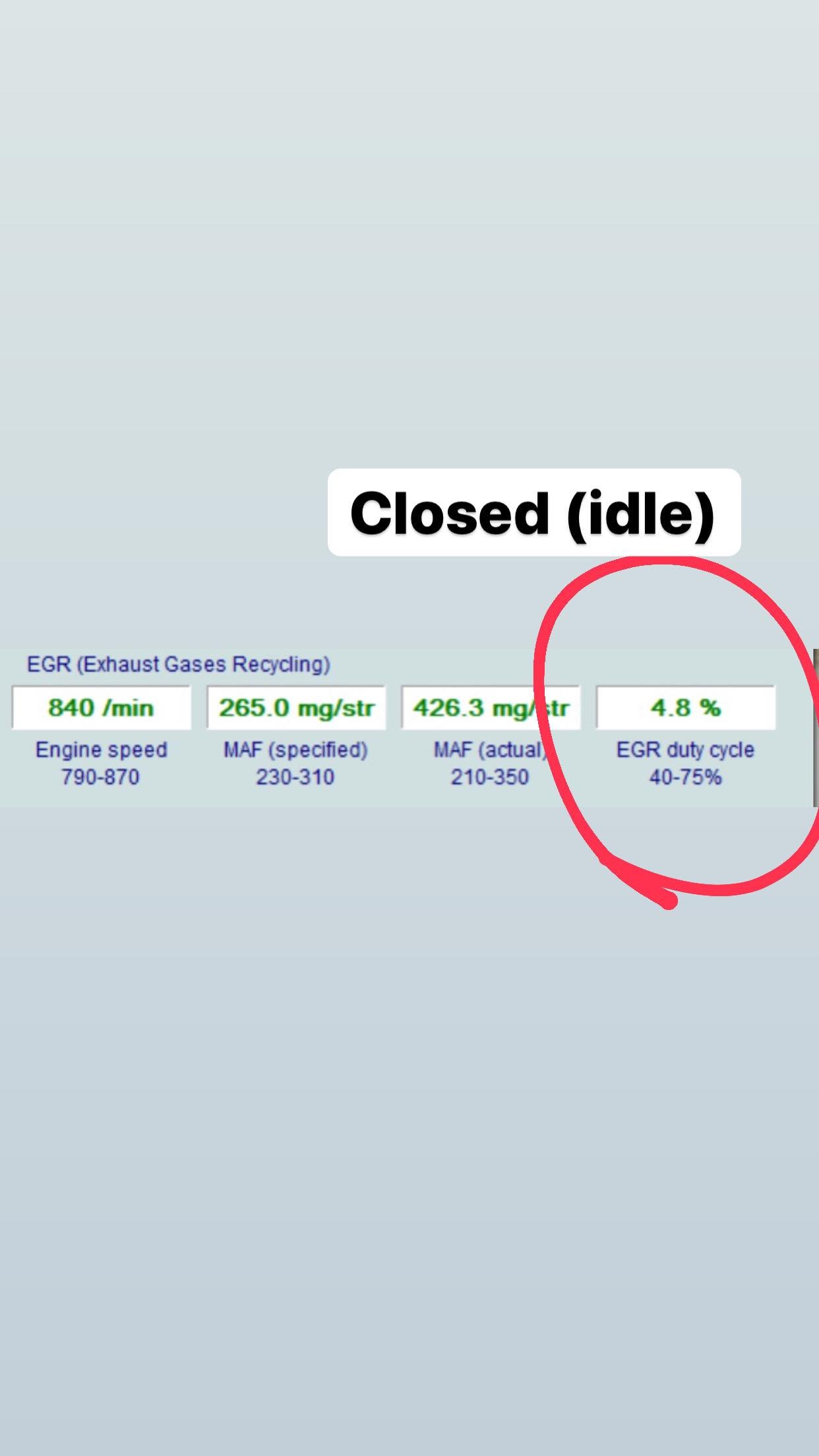 EGR duty circle good or bad readings? Skoda Fabia Mk I (19992007