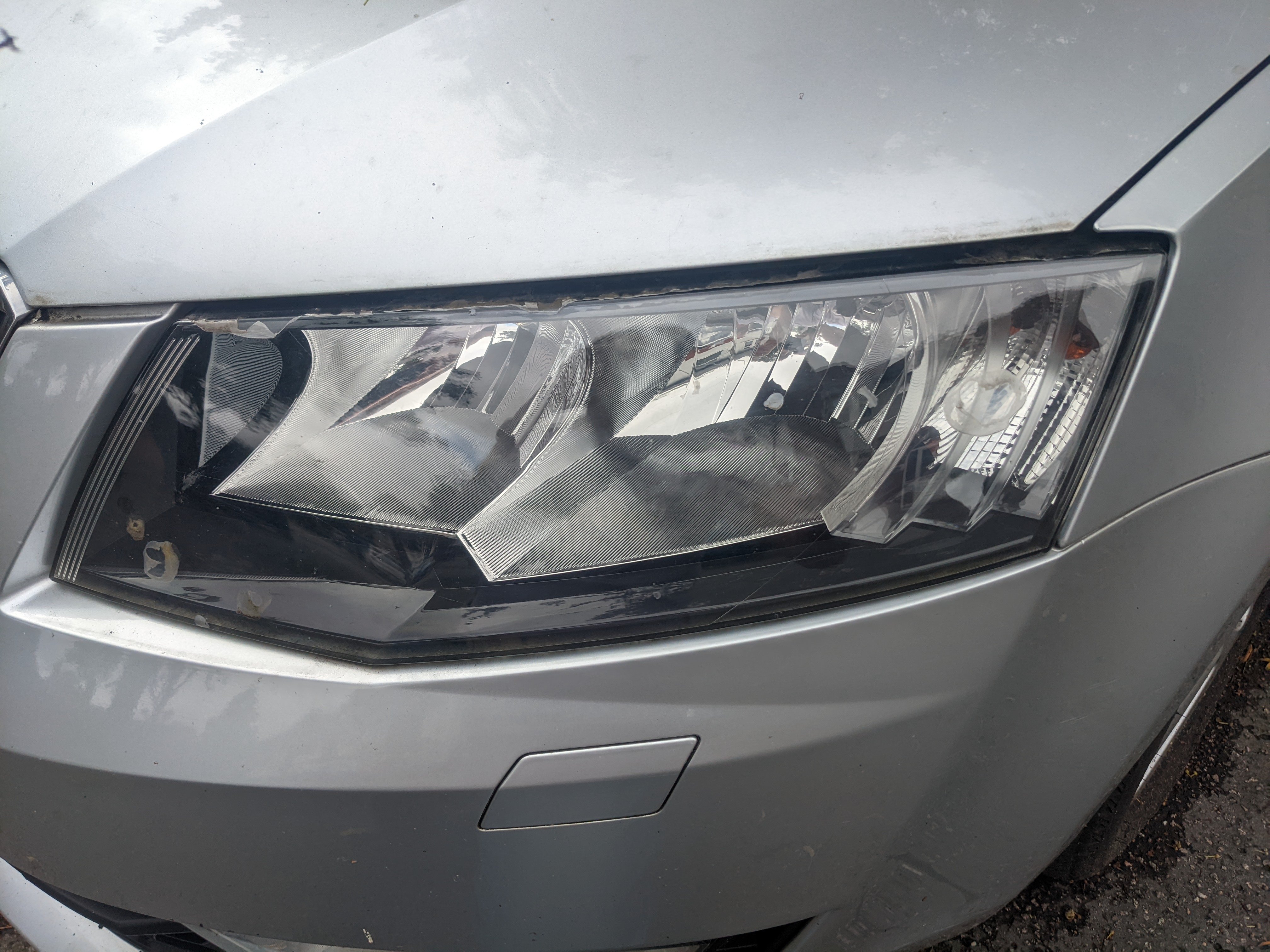 Headlight stone chips