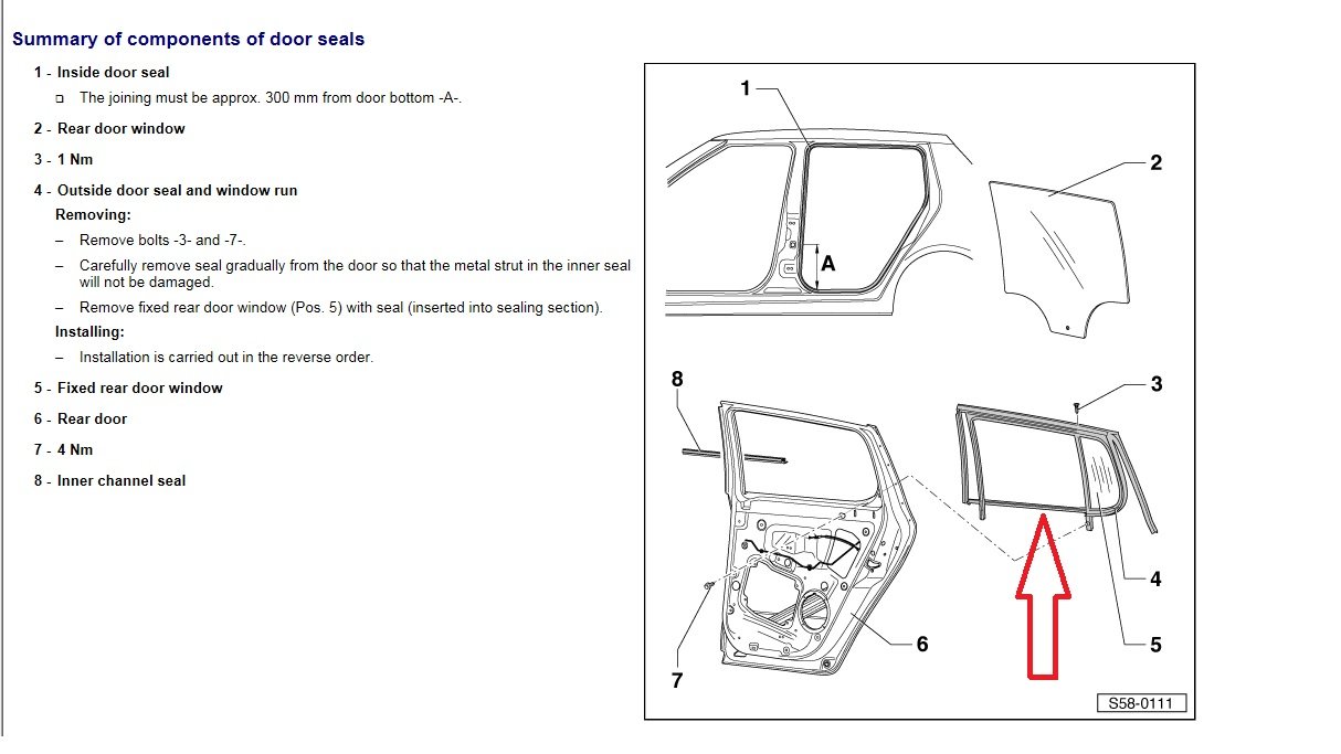 Rear quarter glass replacement Skoda Fabia Mk II (20072014) BRISKODA