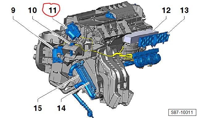 Skoda octavia heater flap motor discount