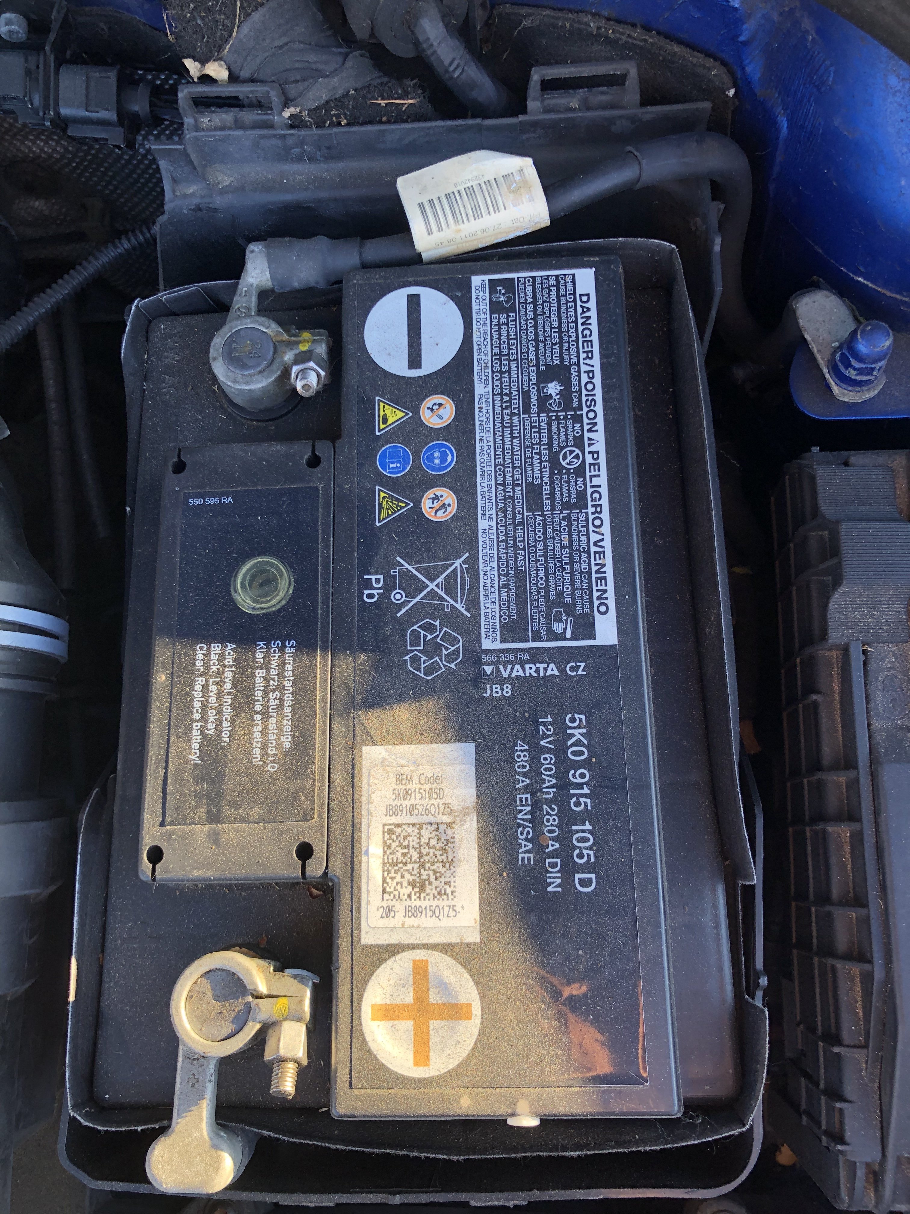 Remplacement Batterie - Skoda Fabia 1.9 TDI-PD Diesel