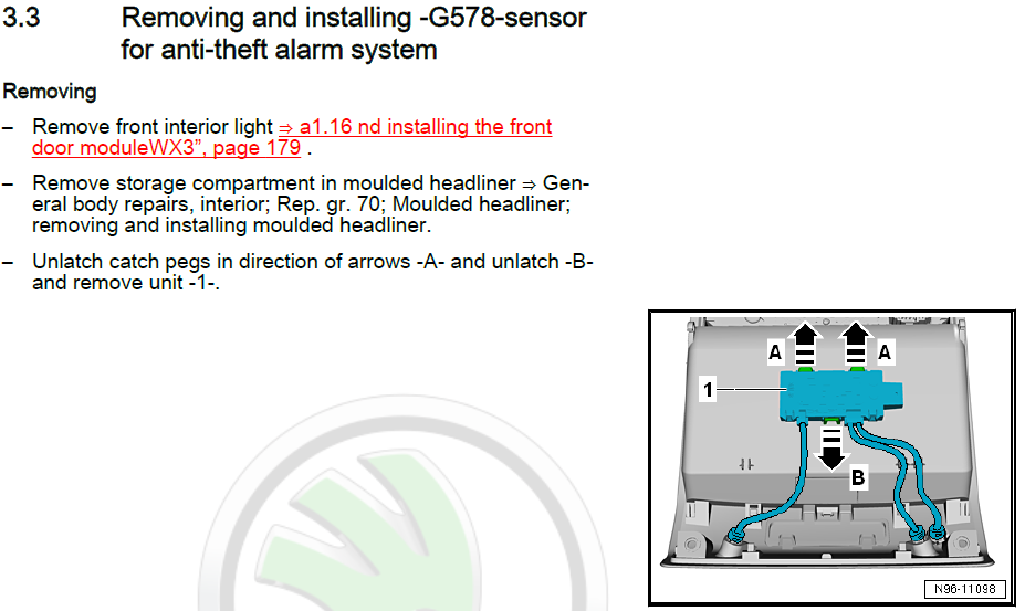 interior lighting (Electrical buzzing noise) Skoda Octavia Mk III (2013 2020) BRISKODA