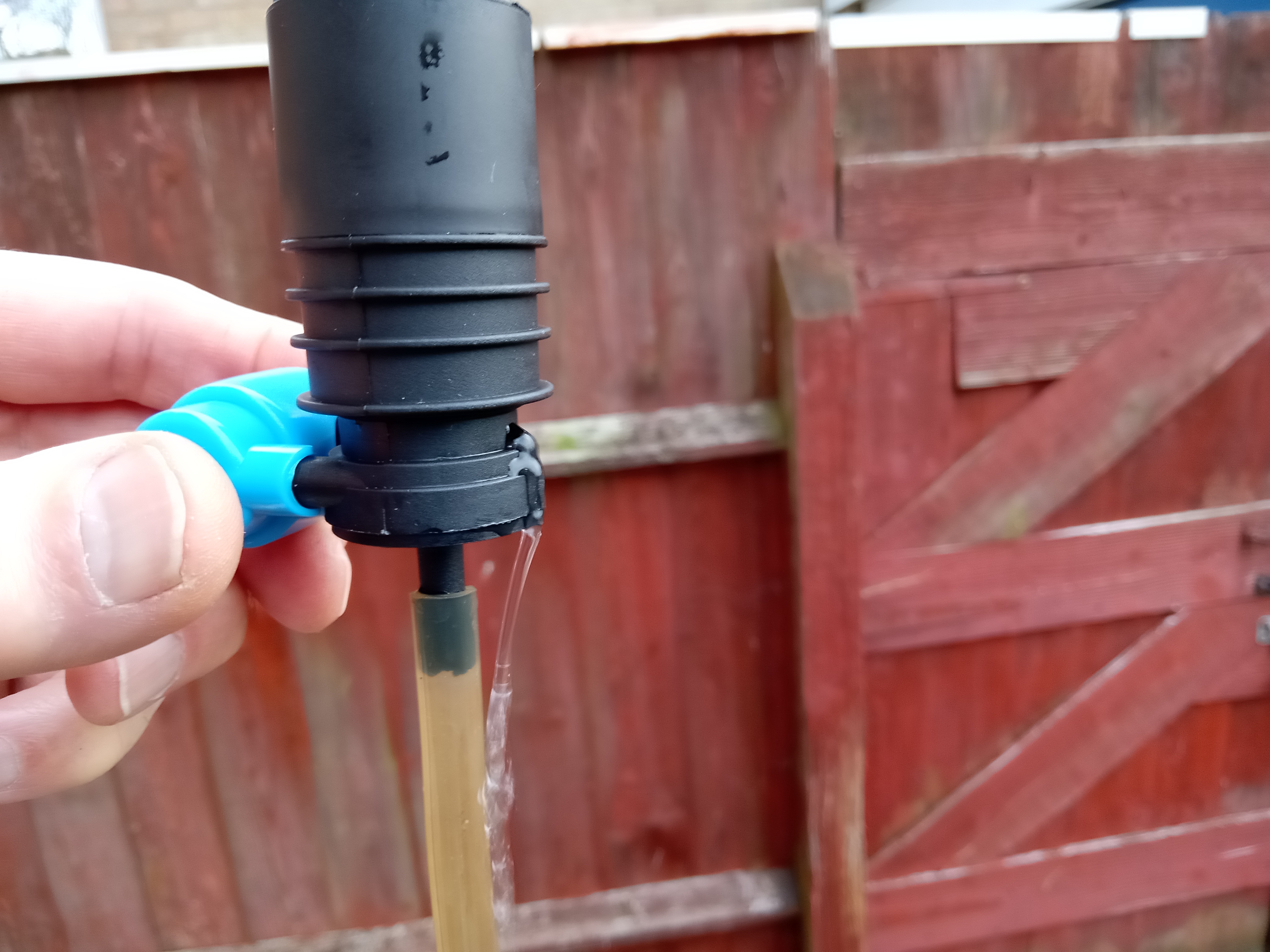 Replacement windscreen washer pump is leaking