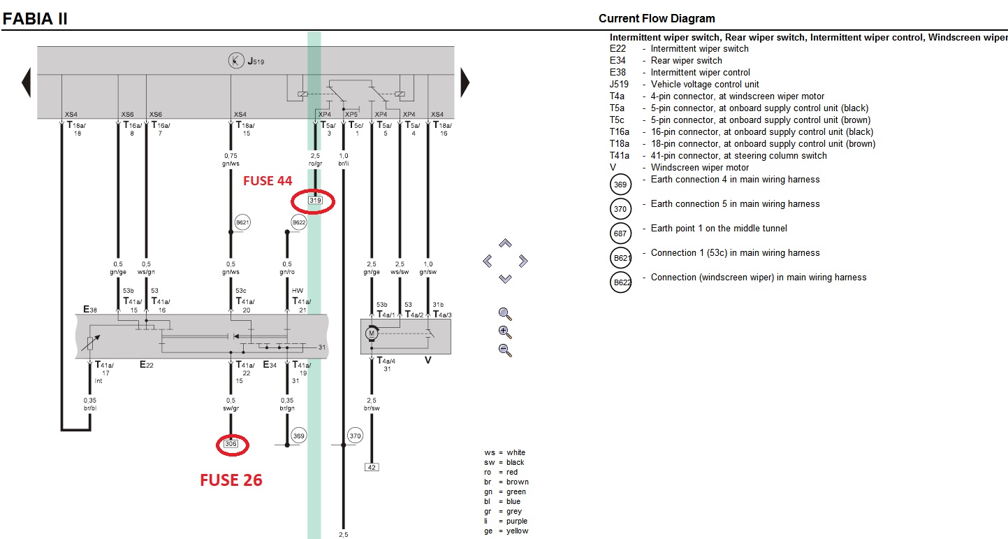 Failed windscreen washer relay? Skoda Fabia Mk II (20072014) BRISKODA
