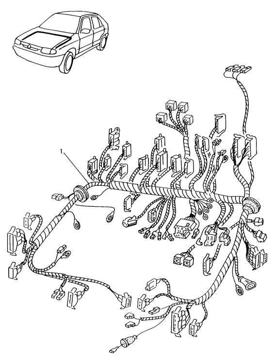 skoda felicia wiring harness - Skoda Favorit, Skoda Felicia, Skoda Fun