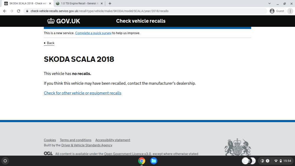 MK3 Octavia 1.0 TSI emissions Skoda Octavia Mk III (2013 2020