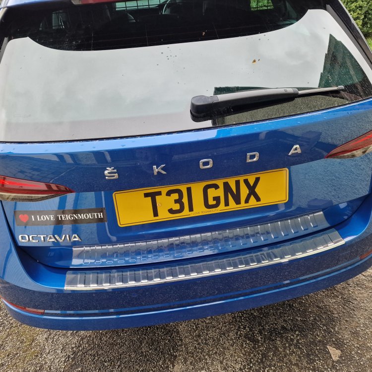 Estate Rear Bumper Protector Skoda Octavia Mk IV (2020 > ) BRISKODA