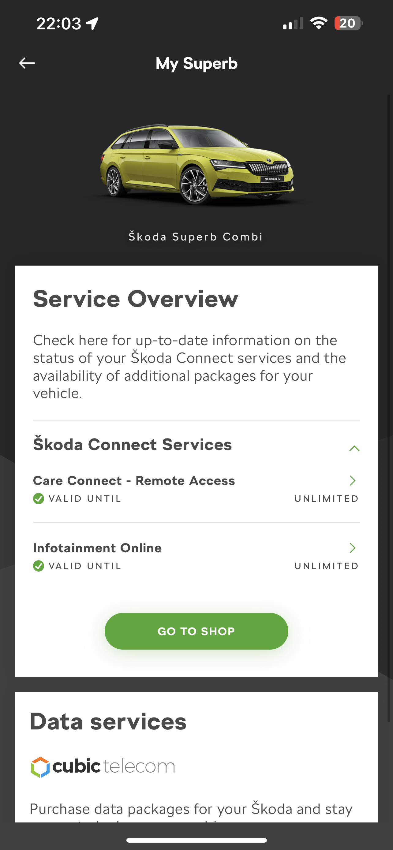 Identity Verification problem for MySkoda app Skoda Superb Mk3 (2015 2023) BRISKODA