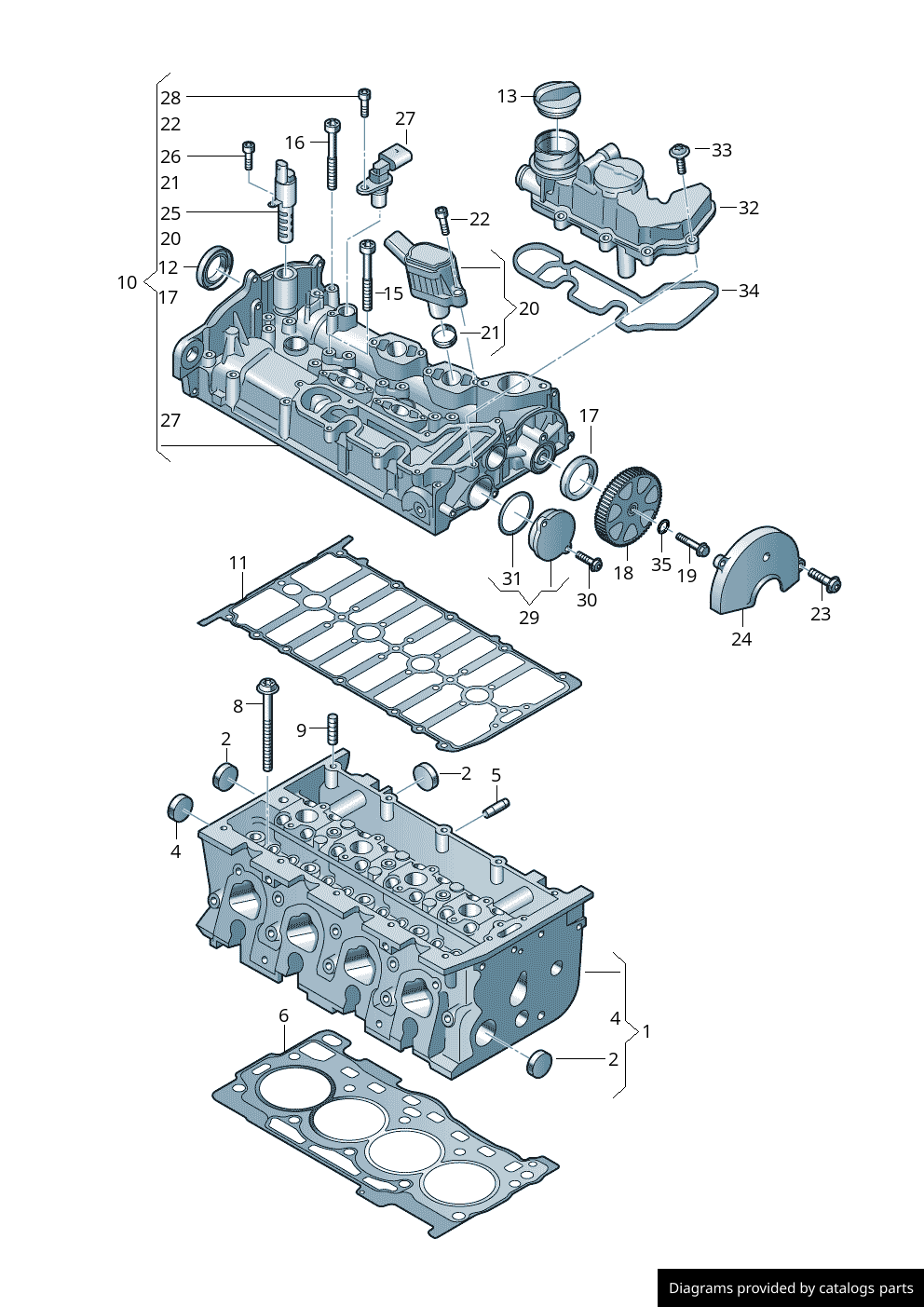 Intake Camshaft Adjustment (correct vs. faulty P0011 problem) Skoda