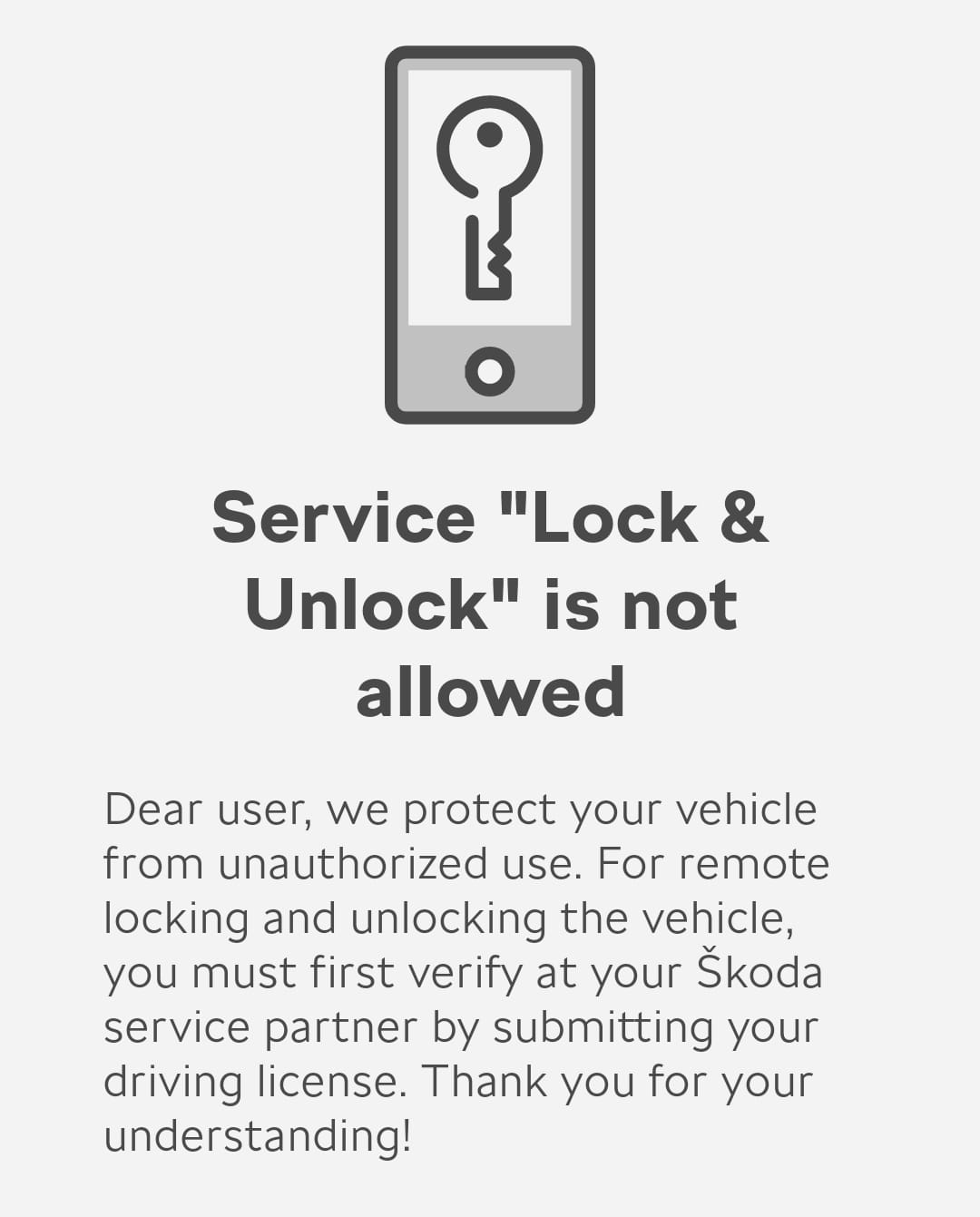 Remote lock/unlock Škoda Scala BRISKODA