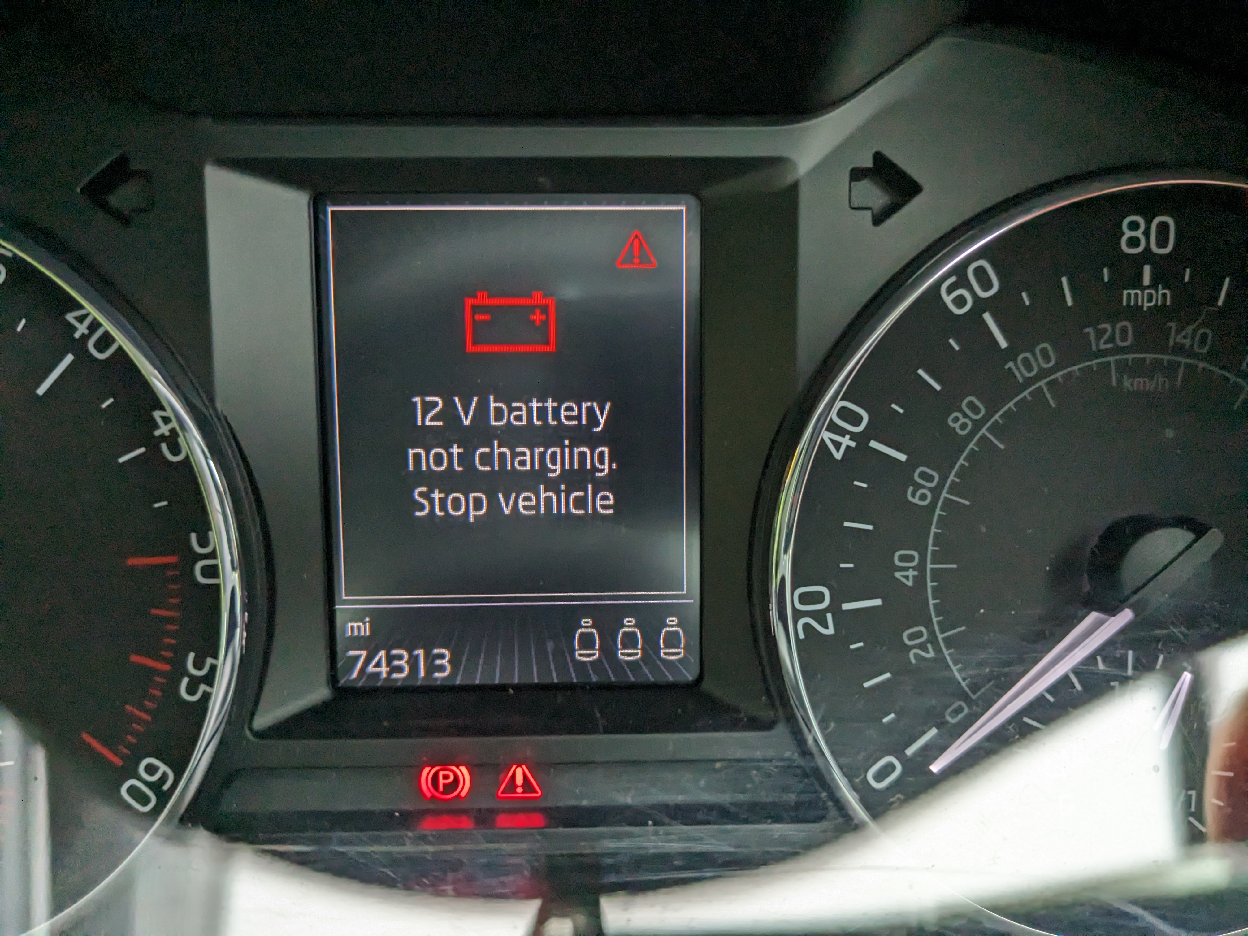 12 Volt System Not Charging. Stop Driving Now. Skoda Octavia Mk