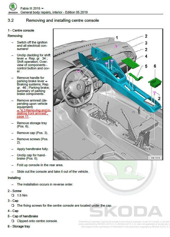 How to remove / replace the handbrake gaiter on a mk 3 fabia