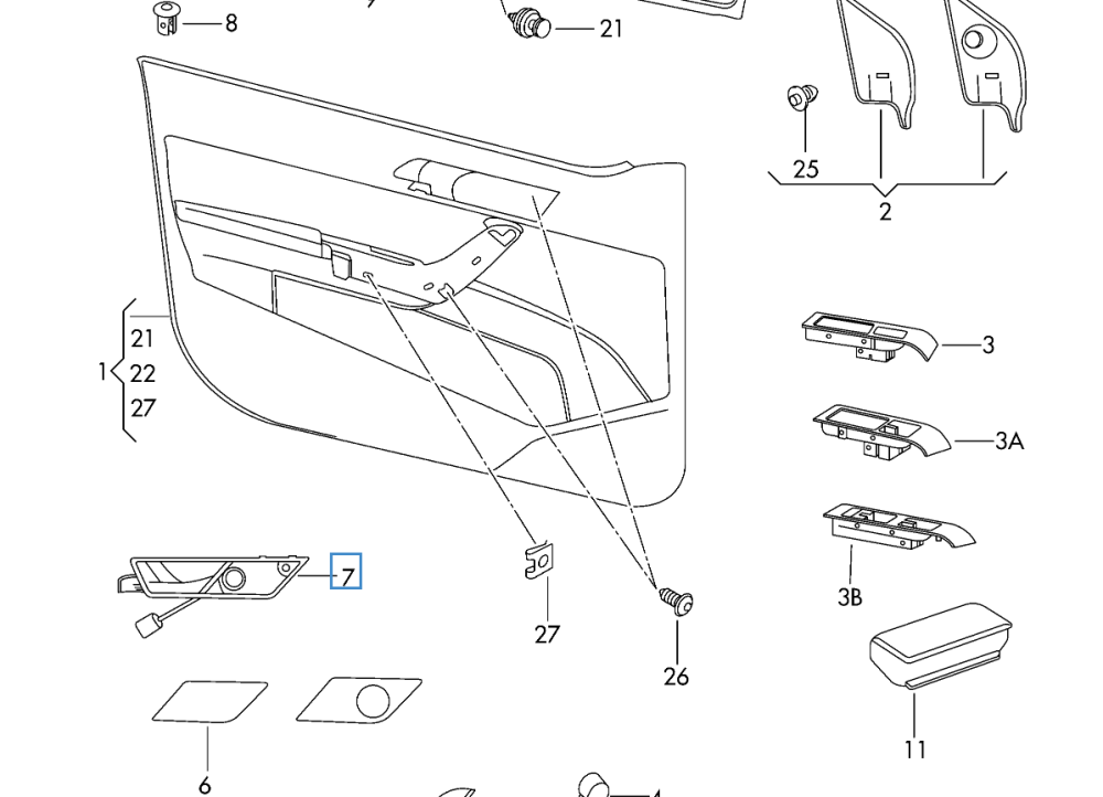 NEW GENUINE SKODA FABIA INNER DOOR HANDLE CHROME RIGHT O/S 6V0837222A2ZZ | UK