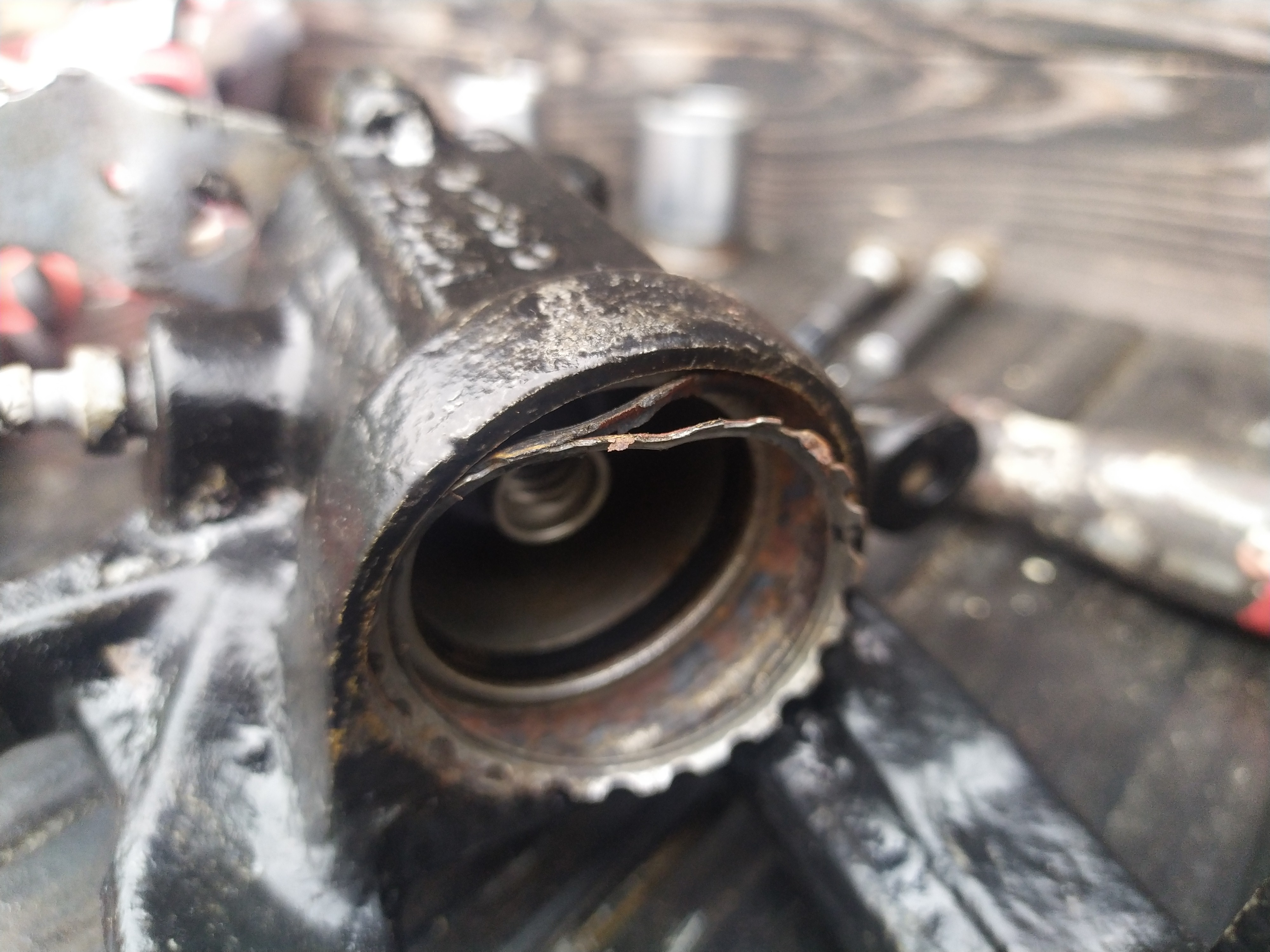 A challenge to all techies out there Rear Caliper dust boot replace