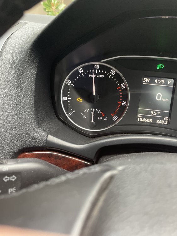 Control system for exhaust light on Skoda Octavia Mk II (2004 2013