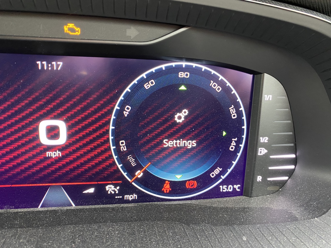 Mystery options in instrument display