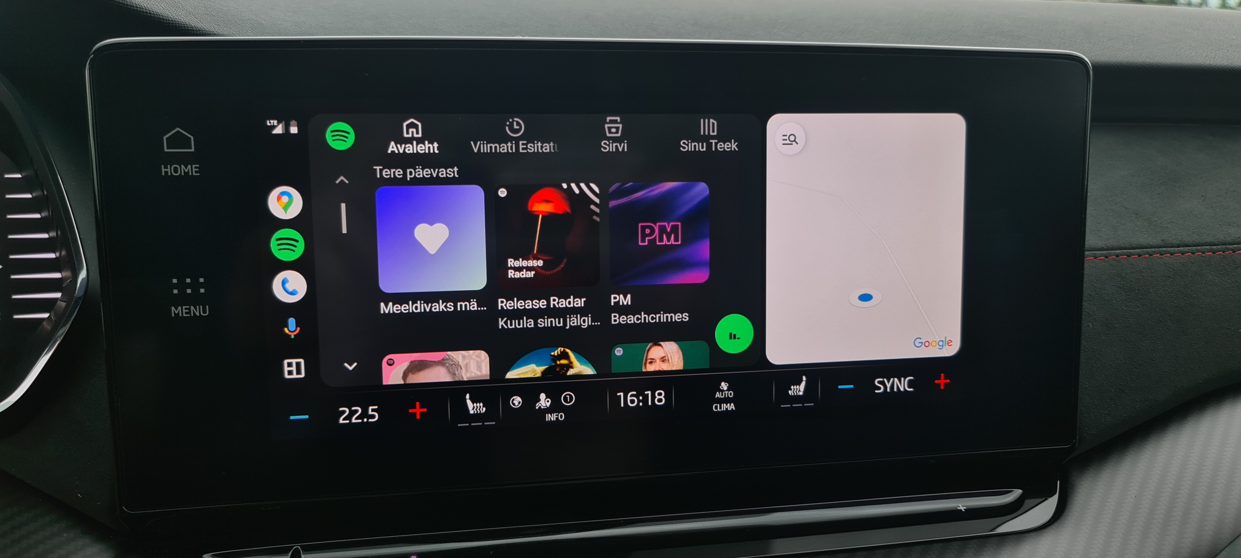 Android auto full screen Skoda Octavia Mk IV (2020 > ) BRISKODA