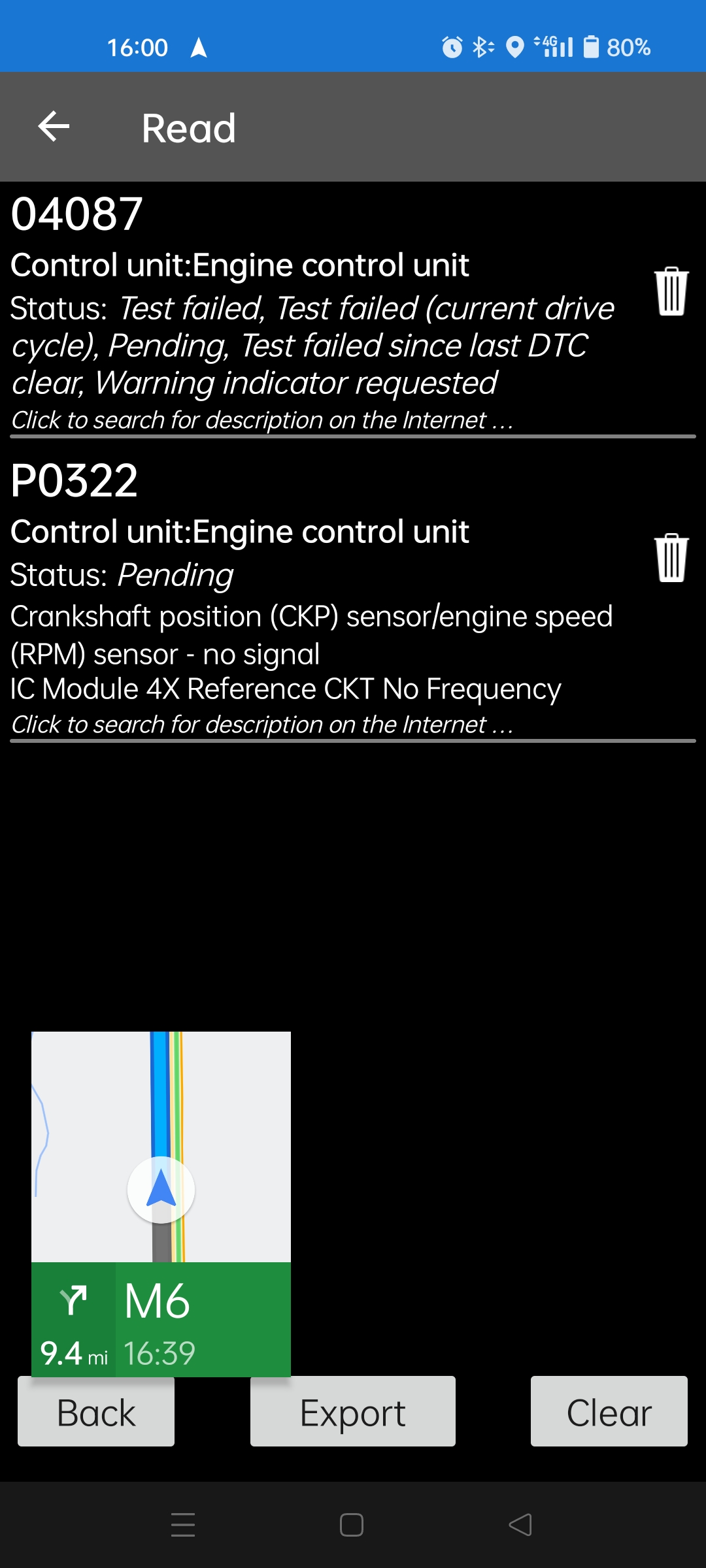 Error codes/ limp mode/ possible crankshaft speed sensor? Skoda