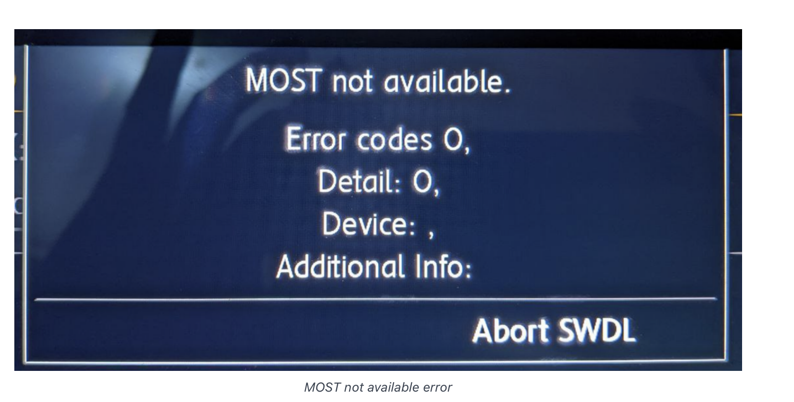 Columbus MHI2 firmware update issue - Need help