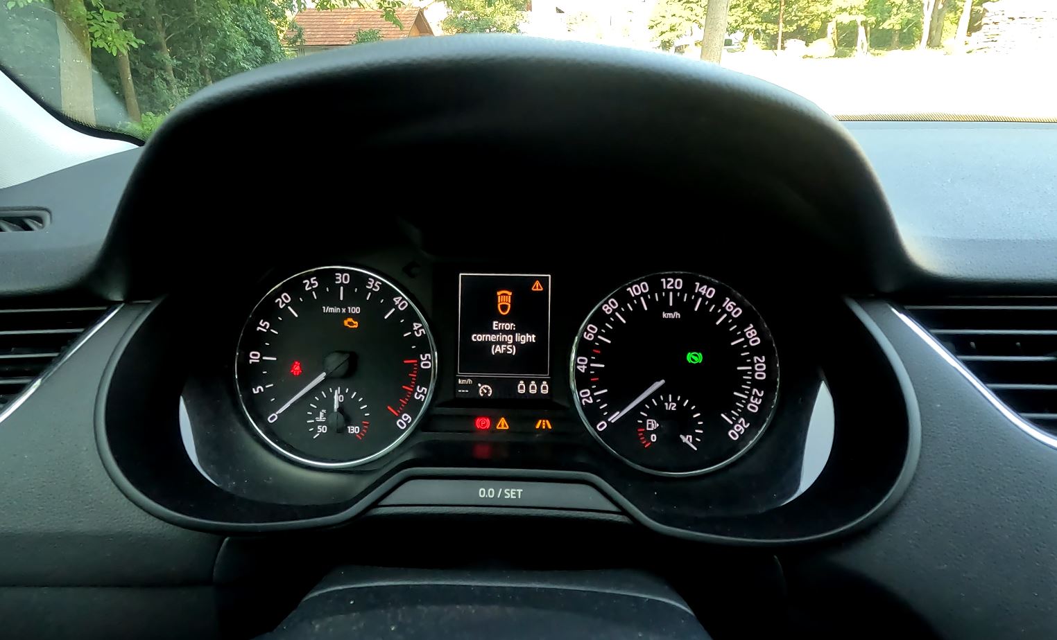 Error cornering light AFS C1036 15 Rear Left RideHeight Sensor open