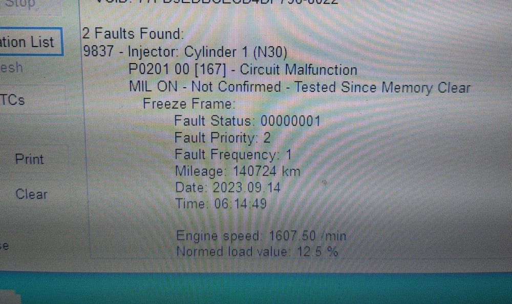 1.6 TDI injector deviation values Skoda Superb Mk II (20082015