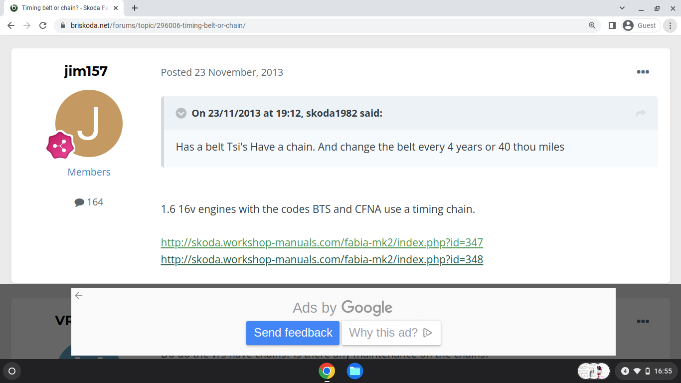 Cam/Timing Belt When to change? Skoda Fabia Mk II (20072014) BRISKODA