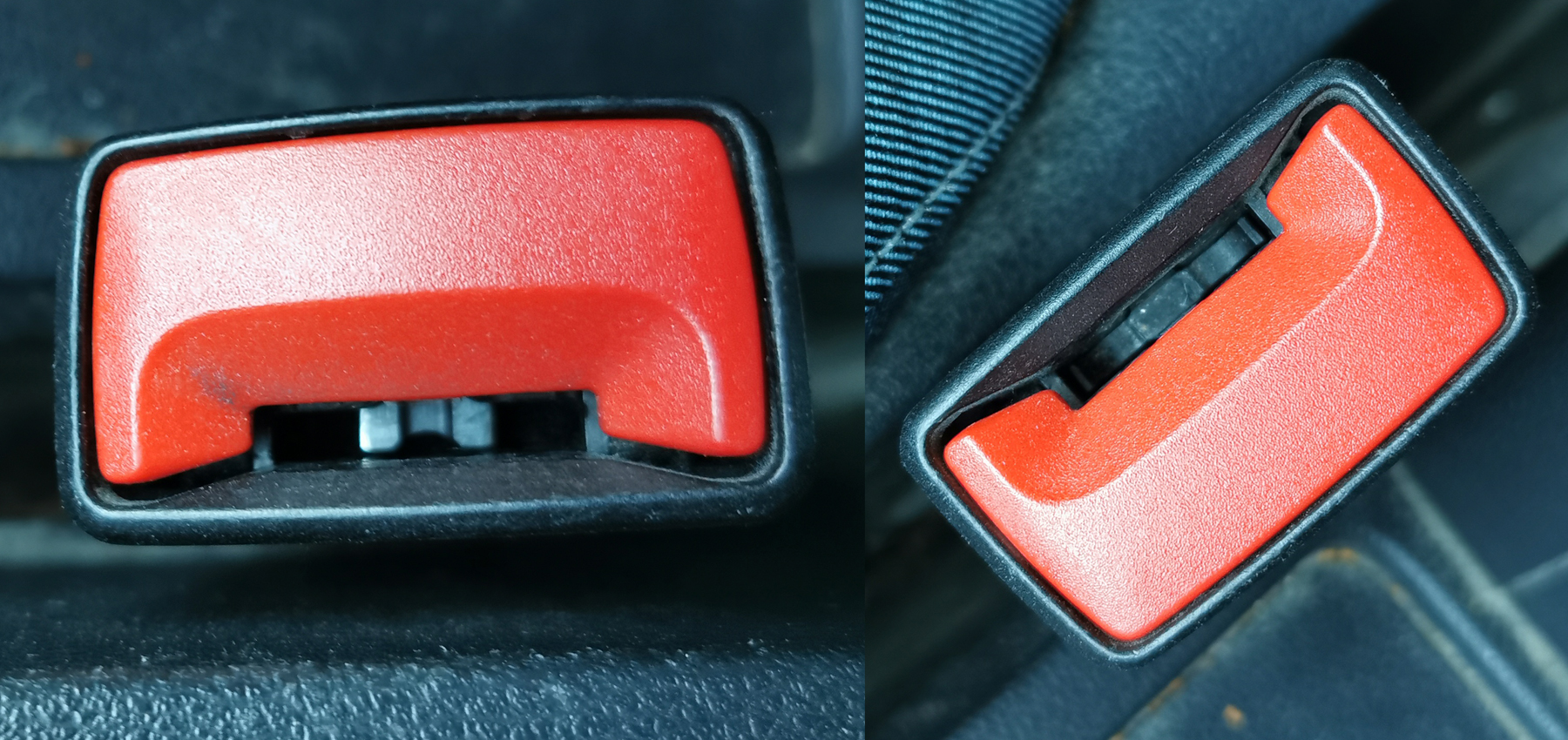 Front seat safety belt buckle not properly functioning Skoda Fabia Mk