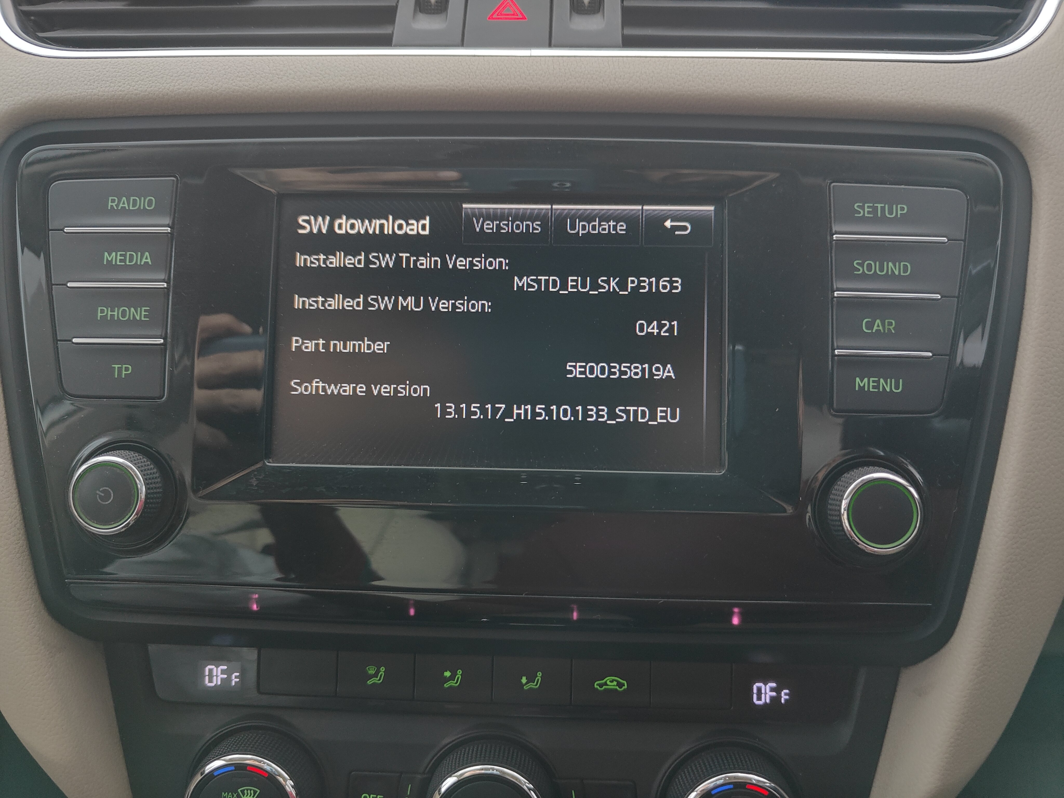 Infotainment system keeps restarting itself and goes completely off after a month or two.