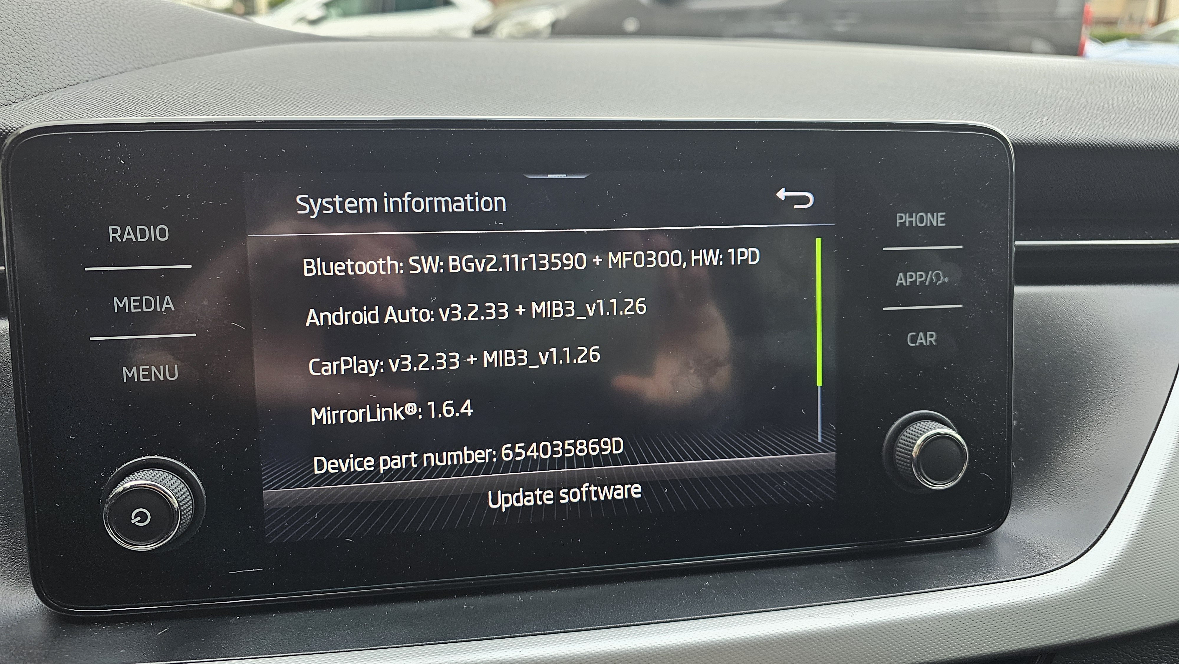 Cruise control unavailable when Android auto is connected Audio